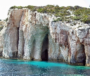 Wyspa, Roślinność, Klify, Zakynthos, Morze