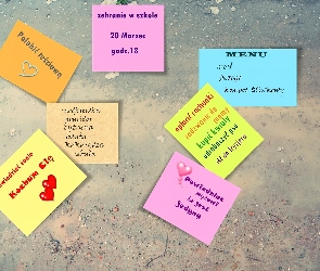 Grafika, Zapiski, Rozsypane, Kartki