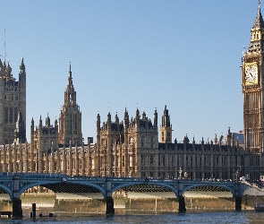 Londyn, Most, Westminster, Rzeka, Pałac