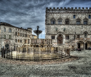 Maggiore, Fontana, Włochy, Perugia