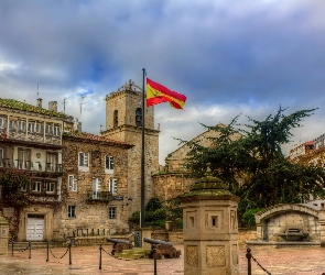 La Coruna, Armaty, Flaga, Miasto, Hiszpania