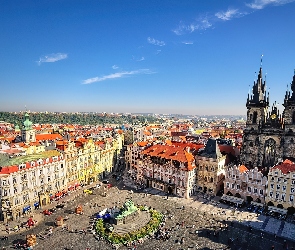 Czechy, Rynek, Miasto, Praga