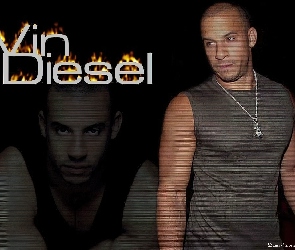 szara koszulka, łańcuszek, Vin Diesel