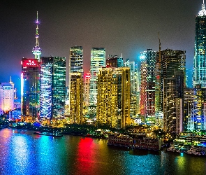 Oświetlony, Chiny, Szanghai