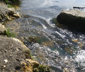 Rzeka, Kamienie, Wodospad, Woda, Strumyk
