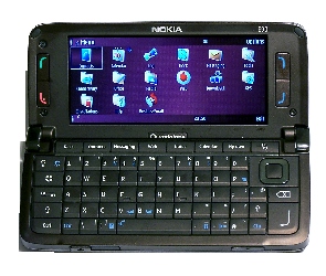 Nokia E90, Menu, Otwarta, Czarna