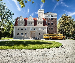 Topacz, Światło, Przebijające, Park, Pałac