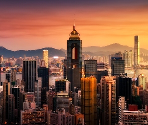 Miasto, Wieżowce, Hong Kong
