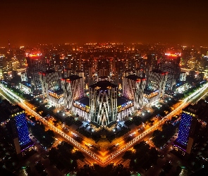 Noc, Miasto, Chiny, Pekin