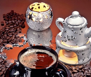 Kawy, Cukierniczka, Czajnik, Podgrzewacz, Filiżanka