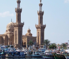 Łódki, Meczet, Egipt, Kair