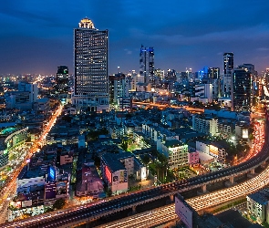 Tajlandia, Noc, Miasto, Bangkok