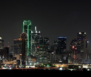 Noc, Miasto, Stany Zjednoczone, Dallas