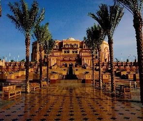 Dubaj, Palmy, Emirates, Hotel, Zjednoczone Emiraty Arabskie
