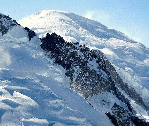 Szczyty, Góry, Zima, Śnieg