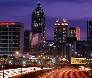 Noc, Miasto, Stany Zjednoczone, Atlanta