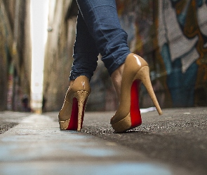 Szpilki, Buty, Nogi, Eleganckie