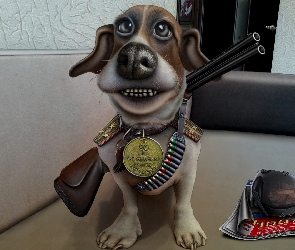 Pies, Medal, Broń