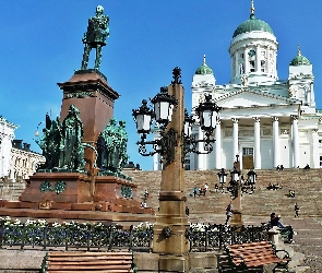 Mikołaja II, Cara, Pałac, Helsinki, Senatu, Pomnik