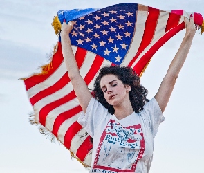 Piosenkarka, USA, Flaga, Lana Del Rey