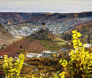 Zamek Reichsburg, Wzgórze, Niemcy, Miasto Cochem