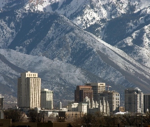 Stany Zjednoczone, Góry, Miasto, Drapacze Chmur, Salt Lake City
