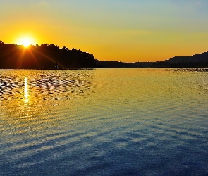 Słońca, Jezioro, Zachód