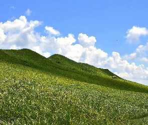 Chmury, Niebo, Góry