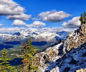 Skały, Drzewa, Góry