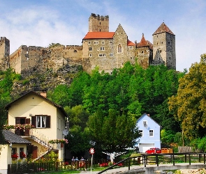 Zamek Hardegg, Austria, Miasto Hardegg, Park Narodowy Doliny Dyi