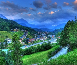 Miasteczko, Panorama, Bertchesgaden