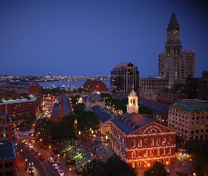 Stany Zjednoczone, Noc, Miasto, Boston