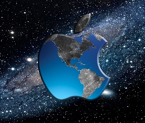 Grafika, Kosmos, Logo, Apple