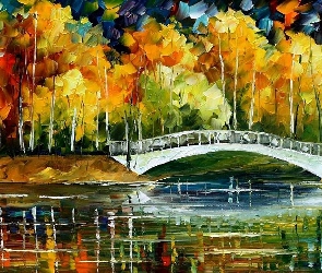 Afremov, Staw, Mostek, Park, Leonid