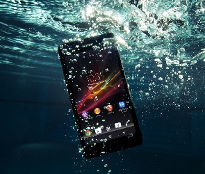 Telefon, Woda, Sony Xperia ZR, Komórkowy