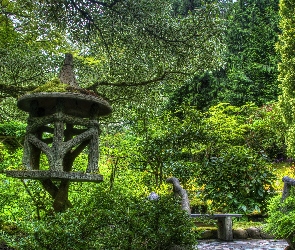 Ławka, Karmnik, Park
