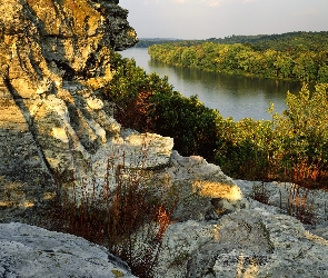 Rzeka, Skały