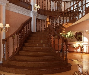 Schody, Balustrada, Wnętrze
