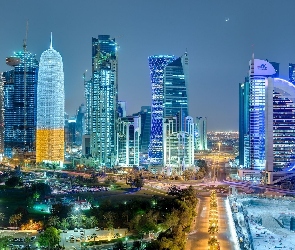 Katar, Drapacze Chmur, Miasto, Doha