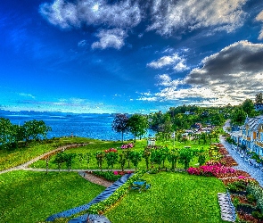 Domki, Ogródki, Jezioro
