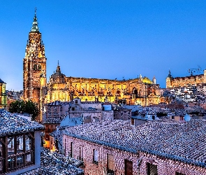 Domy, Kościół, Hiszpania, Toledo