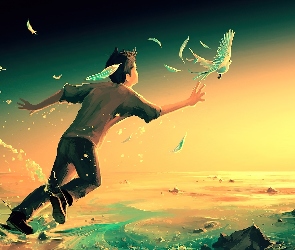 Chłopiec, Gołąb, Cyril Rolando