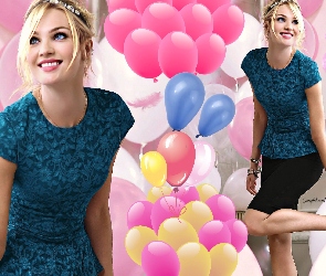 Kolorowe, Balony, Candice Swanepoel