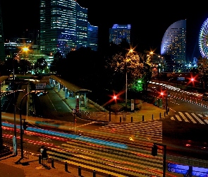 Yokohama, Noc, Japonia