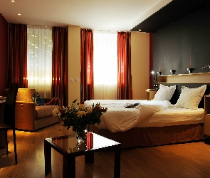 Wnętrze, Sypialnia, Dom