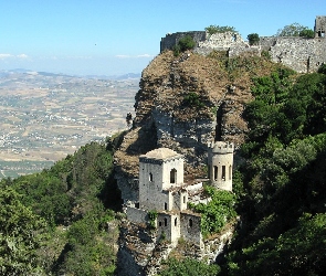 Castello dello Balio, Włochy, Sycylia, Miasteczko Erice, Zamek Wenus