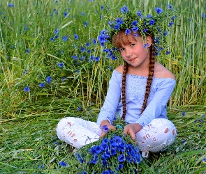 Łąka, Chabrów, Bukiecik, Wianuszek, Dziewczynka