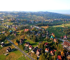 Drogi, Polska, Bukowina Tatrzańska, Góry, Domy