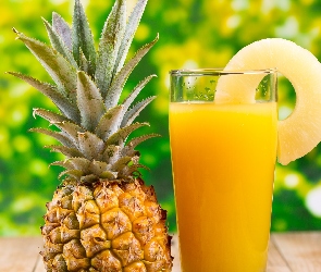 Ananas, Szklanka, Sok