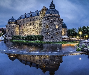 Rzeka Svartån, Szwecja, Zamek Örebro, Örebro
